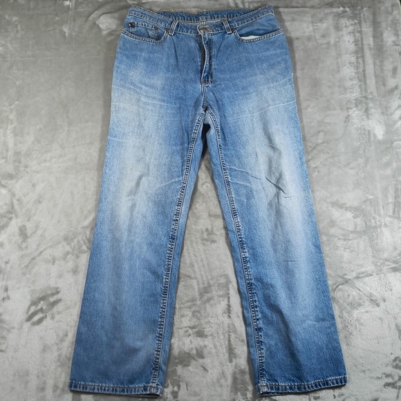 Polo Ralph Lauren Denim - Vintage Polo Ralph Lauren Saturday Jeans Womens 34x29 Blue Straight Leg Y2K